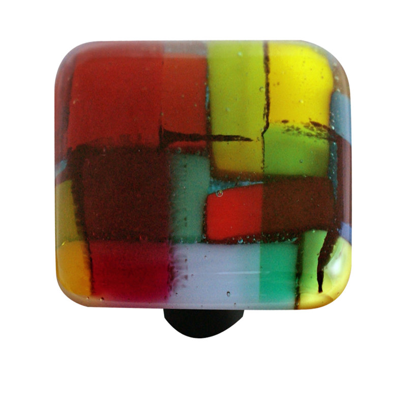 AquilaArtGlass Artist Mosaic Square Knob & Reviews Wayfair
